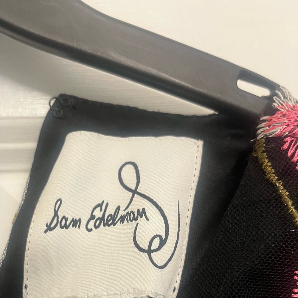 Sam Edelman Black Dress with Pink Floral Design - Picture 3 of 3